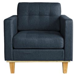 Hygena Aliso Fabric Chair - Navy.